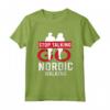 Stop Talking Nordic Walking - Maglietta Sport con Bastoni per Nordic Walk - Regalo Ideale per Escursionisti e Amanti del Trekking