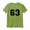 Numero #63 - Maglia Sportiva Nera per Tifosi - Ideale per Baseball, Basket, Calcio - Regalo per Appassionati di Sport