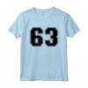 Numero #63 - Maglia Sportiva Nera per Tifosi - Ideale per Baseball, Basket, Calcio - Regalo per Appassionati di Sport