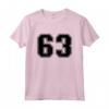 Numero #63 - Maglia Sportiva Nera per Tifosi - Ideale per Baseball, Basket, Calcio - Regalo per Appassionati di Sport