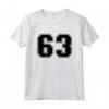 Numero #63 - Maglia Sportiva Nera per Tifosi - Ideale per Baseball, Basket, Calcio - Regalo per Appassionati di Sport