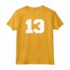 Maglia Sportiva Numero 13 Player #13 - Varsity Maglietta Retro Old School per Appassionati di Sport - Ideale come Regalo per Giocatori e Allenatori