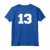 Maglia Sportiva Numero 13 Player #13 - Varsity Maglietta Retro Old School per Appassionati di Sport - Ideale come Regalo per Giocatori e Allenatori