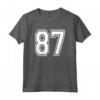 Number 87 Numbered Uniform Sports Jersey - Team 87th Birthday Maglietta - Personalized Athletic Varsity Number for Sports Fans and Birthday Parties