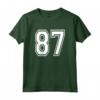 Number 87 Numbered Uniform Sports Jersey - Team 87th Birthday Maglietta - Personalized Athletic Varsity Number for Sports Fans and Birthday Parties