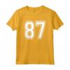 Number 87 Numbered Uniform Sports Jersey - Team 87th Birthday Maglietta - Personalized Athletic Varsity Number for Sports Fans and Birthday Parties