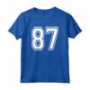 Number 87 Numbered Uniform Sports Jersey - Team 87th Birthday Maglietta - Personalized Athletic Varsity Number for Sports Fans and Birthday Parties