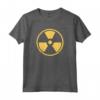 Official HapTiger Radiation Symbol Nuke 3D Gold Maglietta - Unique Nuclear Logo Tee