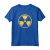 Official HapTiger Radiation Symbol Nuke 3D Gold Maglietta - Unique Nuclear Logo Tee