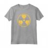 Official HapTiger Radiation Symbol Nuke 3D Gold Maglietta - Unique Nuclear Logo Tee