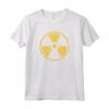 Official HapTiger Radiation Symbol Nuke 3D Gold Maglietta - Unique Nuclear Logo Tee