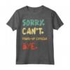 Sorry Can't Stand up comedy Bye Maglietta - Look Divertente e Comodo per Appassionati di Humour