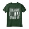 Straight Outta Stand-Up - Stand Up Comico Maglietta Design Divertente per gli Amanti della Commedia Stand-Up