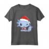 Bambino Xmas Shirt – Baby Axolotl con Cappello Natalizio - Maglietta Natale per Bambini - Idea Regalo Divertente