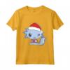 Bambino Xmas Shirt – Baby Axolotl con Cappello Natalizio - Maglietta Natale per Bambini - Idea Regalo Divertente