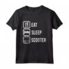 Eat Sleep Scooter Stunt Roller Maglietta - Ideale per gli Appassionati di Scooter Acrobatici - Regalo Perfetto per gli Amanti degli Sport Estremi