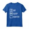 Eat Sleep Scooter Stunt Roller Maglietta - Ideale per gli Appassionati di Scooter Acrobatici - Regalo Perfetto per gli Amanti degli Sport Estremi