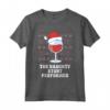 Naughty Stunt Performer Divertente Natale Maglietta - Design Natalizio Festoso per le Feste con Babbo Natale e Renne