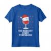 Naughty Stunt Performer Divertente Natale Maglietta - Design Natalizio Festoso per le Feste con Babbo Natale e Renne