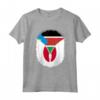 Sud Sudan Giappone Bandiera - Zipper Maglietta Mix Design del Patrimonio Ispanico - Ideale per Regalo Unico per Mezzo Sud Sudanese e 1/2 Giapponese