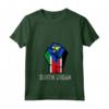 Donna Bandiera del Sud Sudan - Maglietta patriottica con Collo a V per Espatriati e Tifosi del Sud Sudan - Amo il Sud Sudan!