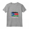 Donna Bandiera Sud Sudanese - T-shirt con Collo a V - Mostra il tuo Orgoglio Sud Sudanese con Stile