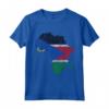 Sud Sudan Bandiera Africa Continente Silhouette - Maglietta Patriottica per Suddani del Sud - Mostra le tue Radici!