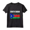Emblema della Bandiera del Sud Sudan - Maglietta Leggera con Taglio Classico - Ideale per Mostrare Orgoglio Nazionale