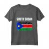 Emblema della Bandiera del Sud Sudan - Maglietta Leggera con Taglio Classico - Ideale per Mostrare Orgoglio Nazionale