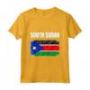 Emblema della Bandiera del Sud Sudan - Maglietta Leggera con Taglio Classico - Ideale per Mostrare Orgoglio Nazionale