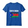 Emblema della Bandiera del Sud Sudan - Maglietta Leggera con Taglio Classico - Ideale per Mostrare Orgoglio Nazionale