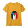 Donna Sud Sudan Francia Bandiera Sud Sudan Francese Zipper Maglietta con Collo a V - Orgoglio del Mio Patrimonio Misto - Grande Regalo per Connessioni Uniche