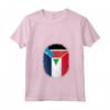 Donna Sud Sudan Francia Bandiera Sud Sudan Francese Zipper Maglietta con Collo a V - Orgoglio del Mio Patrimonio Misto - Grande Regalo per Connessioni Uniche