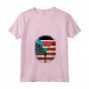 Donna Sud Sudan Bandiera USA - USA Sud Sudan Zipper Maglietta con Collo a V - Mix Heritage Design per Mostrare l'Orgoglio