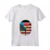 Donna Sud Sudan Bandiera USA - USA Sud Sudan Zipper Maglietta con Collo a V - Mix Heritage Design per Mostrare l'Orgoglio