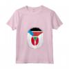 Donna Sud Sudan Giappone - Bandiera Sud Sudan Giapponese Zipper Maglietta con Collo a V - Design del Patrimonio Ispanico - Ideale come Regalo Unico