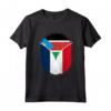 Sud Sudan Francia Bandiera Zipper Maglietta - Design Misto per Orgoglio e Apprezzamento - Regalo Unico per Origini Miste