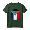 Sud Sudan Francia Bandiera Zipper Maglietta - Design Misto per Orgoglio e Apprezzamento - Regalo Unico per Origini Miste