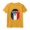 Sud Sudan Francia Bandiera Zipper Maglietta - Design Misto per Orgoglio e Apprezzamento - Regalo Unico per Origini Miste