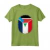 Sud Sudan Francia Bandiera Zipper Maglietta - Design Misto per Orgoglio e Apprezzamento - Regalo Unico per Origini Miste