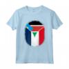Sud Sudan Francia Bandiera Zipper Maglietta - Design Misto per Orgoglio e Apprezzamento - Regalo Unico per Origini Miste