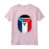 Sud Sudan Francia Bandiera Zipper Maglietta - Design Misto per Orgoglio e Apprezzamento - Regalo Unico per Origini Miste