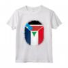 Sud Sudan Francia Bandiera Zipper Maglietta - Design Misto per Orgoglio e Apprezzamento - Regalo Unico per Origini Miste