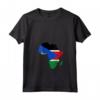 Donna Sud Sudan Bandiera Africa - Maglietta con Collo a V - Ideale Regalo per Orgoglio Patriottico