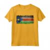 Sud Sudanese, Bandiera del Sud Sudan in Grungy Stile - Maglietta Leggera con Taglio Classico - Mostra il tuo Orgoglio Sudanese del Sud