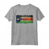 Sud Sudanese, Bandiera del Sud Sudan in Grungy Stile - Maglietta Leggera con Taglio Classico - Mostra il tuo Orgoglio Sudanese del Sud