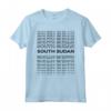 Paese Minimalista - Grafica Moderna Sudan del Sud Maglietta - Design Iconico per Uomini, Donne, Compleanno e Natale