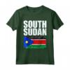 Sud Sudan Bandiera Mappa Emblema Maglietta - Leggera e Resistente - Ideale per Mostrare l'Orgoglio Africano
