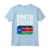 Sud Sudan Bandiera Mappa Emblema Maglietta - Leggera e Resistente - Ideale per Mostrare l'Orgoglio Africano