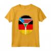 Sud Sudan Germania Bandiera - Cerniera Maglietta Mix - Regalo Originale per Feste e Celebrazioni